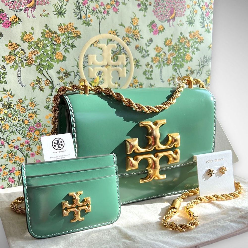 🚫SOLD ON MECARI 🚫NWT Tory Burch Eleanor Spazzolato Shoulder Bag, Card Case… - Picture 6 of 16